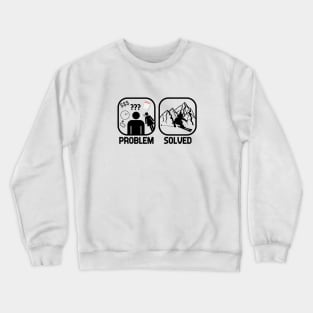 Problem Solved Skiing T shirt Crewneck Sweatshirt